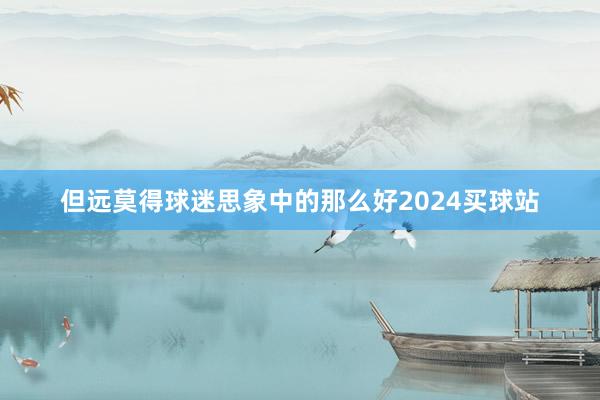 但远莫得球迷思象中的那么好2024买球站