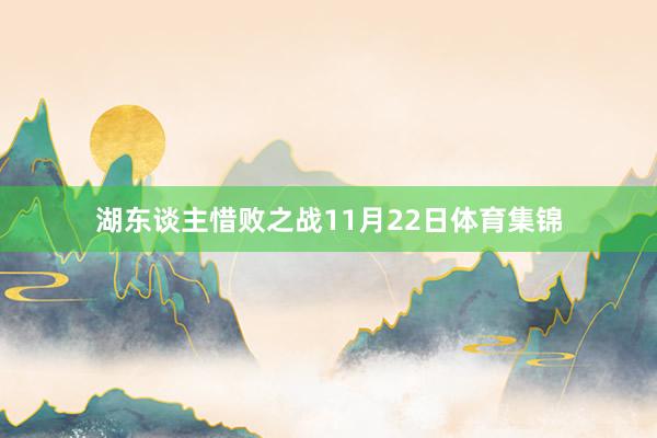 湖东谈主惜败之战11月22日体育集锦