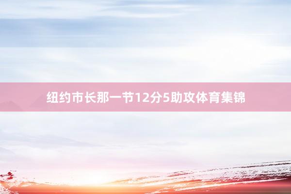 纽约市长那一节12分5助攻体育集锦