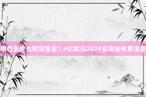 穆西亚拉也照旧涨至1.4亿欧元2024买球站体育信息