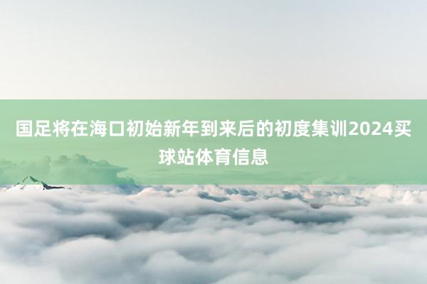 国足将在海口初始新年到来后的初度集训2024买球站体育信息